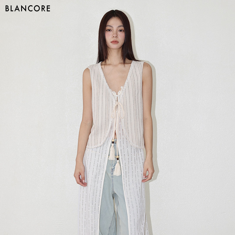 【设计师品牌BLANCORE】2026夏新品肌理叠穿空气感马甲外套