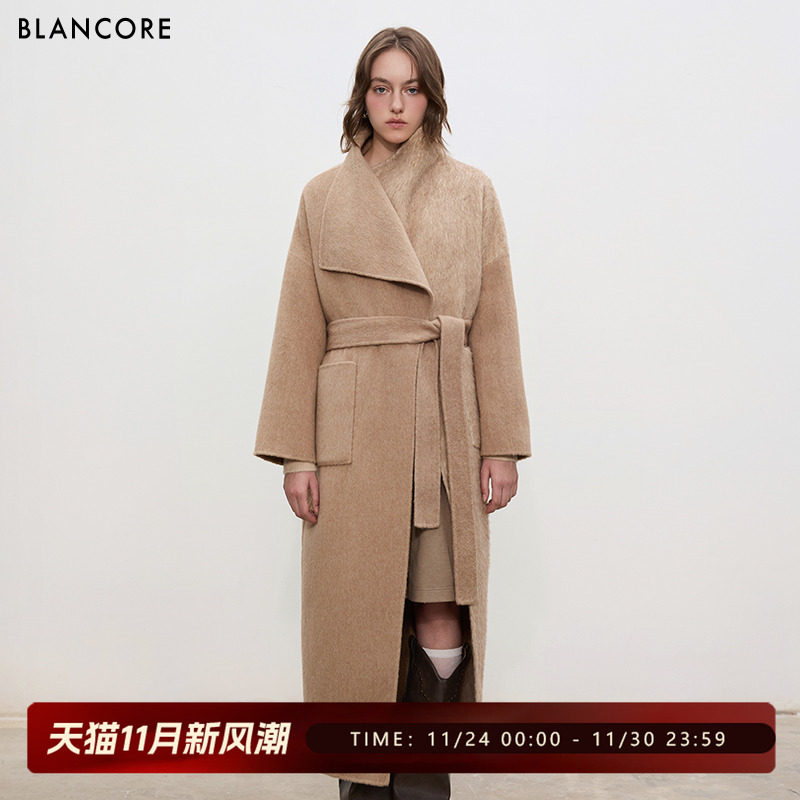 BLANCORE天丝羊毛大衣外套