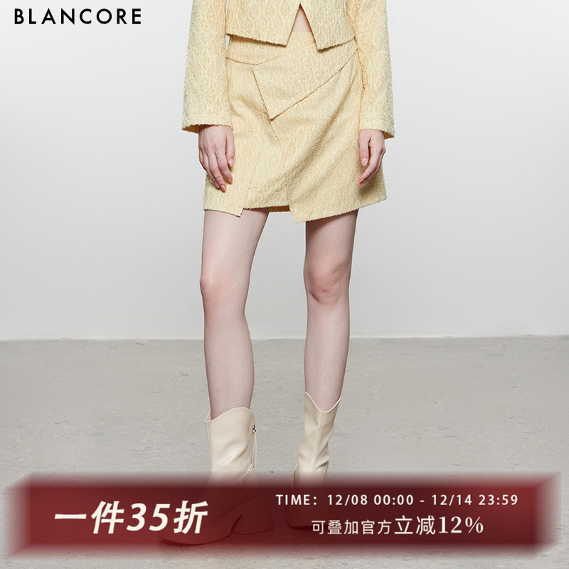 BLANCORE解构不对称小A短裙