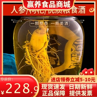 【4500ml人参酒】52度人参酒东北长白山人参枸杞酒坛装送礼佳品