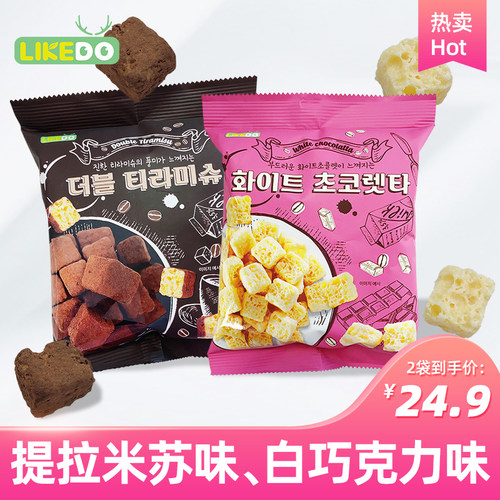 韩国进口零食涞可小方块