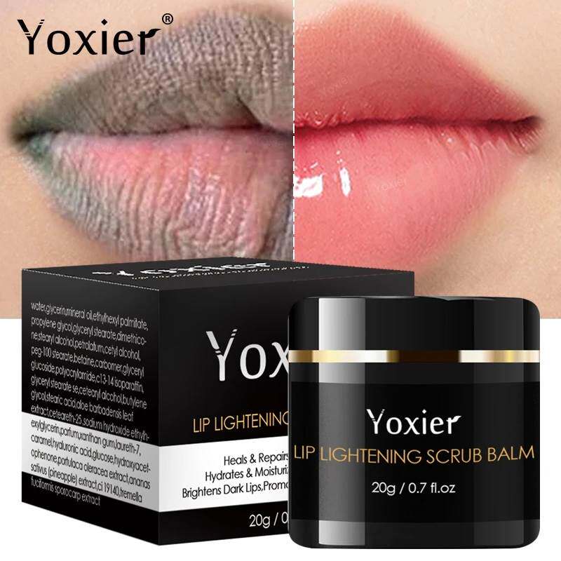 Lip Lightening Scrub Balm Exfoliating Dark Bleaching moist唇