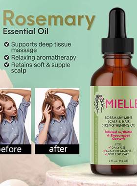 Hair Growth Essential Oil Rosemary Mint Hair Strengthening O