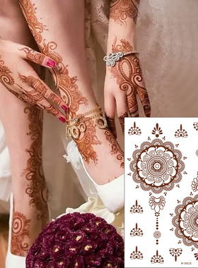 Temporary Tattoo Stickers Lace Pattern Fake Tattoos Sexy