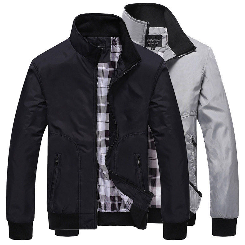 男夹克韩版休闲立领外套Fashion Winter Mens Jacket Bomber Coat