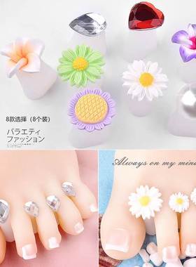 Nail Art Soft Toe Separators Finger Spreader Manicure Pedicu