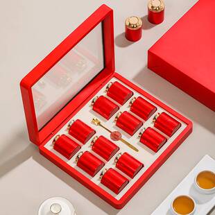 高端茶叶包装空盒小罐茶礼盒通用茶叶罐红茶岩茶小罐子包装盒