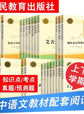 人教社名著阅读课程化丛书湘行散记朝花夕拾西游记猎人笔记飞向太空港名人传水浒传世说新语骆驼祥子海底两万里钢铁是怎样炼成的