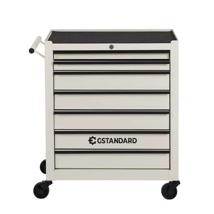 Gstandard北欧风咖啡厅画室白色移动储物柜美甲理发店专用工作台