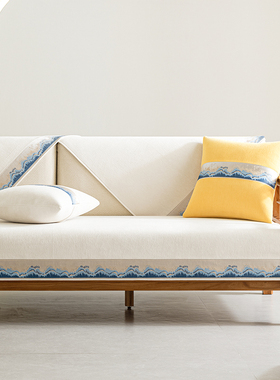 实木沙发垫四季通用简约防滑垫子套罩巾新中式红木沙发坐垫盖布