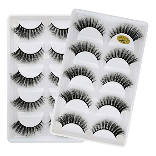 Vayator 10 Pairs/Set 3D Mink Lashes Natural False Eyelashes