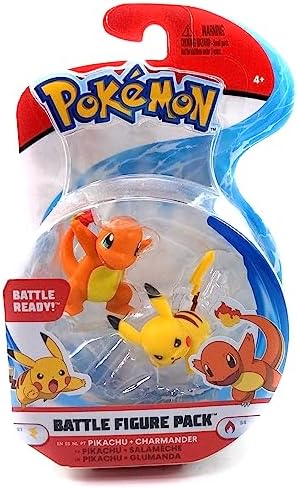 Pokemon Battle Feature Figure Action Ready(Pikachu and Char