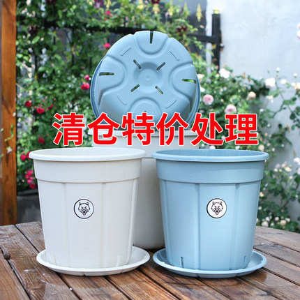 花盆清仓处理特价清仓捡漏塑料北欧简约加仑盆控根厂家直销树脂