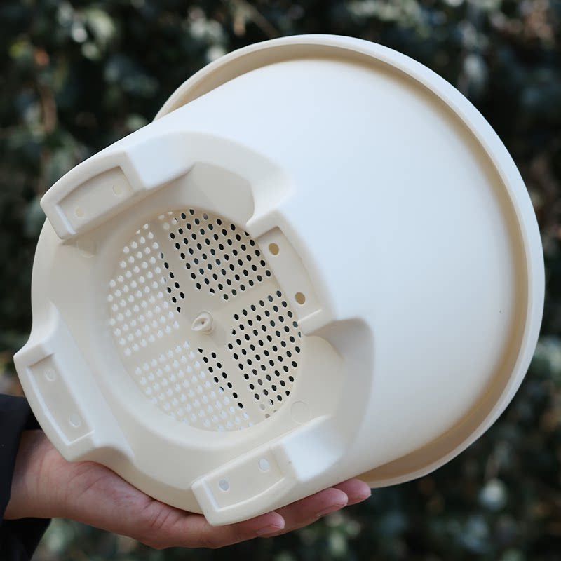 圆型球根花盆塑料朱顶红专用盆铃兰花矮牵牛天竺葵草花盆栽种植盆