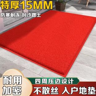 特厚15MM入户门地垫家用丝圈门口迎宾地毯防滑走廊可厂家一件直发