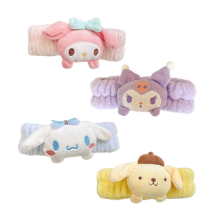 BWFA新品儿童毛绒束发带女童头箍卡通发卡洗脸可爱洗漱头套发饰