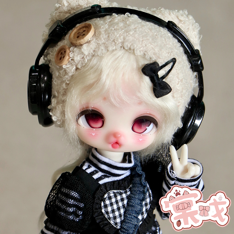 【棠戏BJD预定】素头【森林大兔吱】熊熊 3插6分 卡通 大头