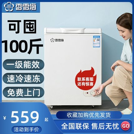 香雪海小冰柜家用全冷冻小型冰箱保鲜冷藏冷冻两用迷你双温冷柜