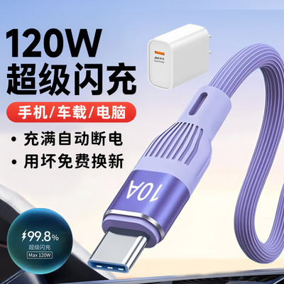艾胜者120W超级快充Type-c数据线