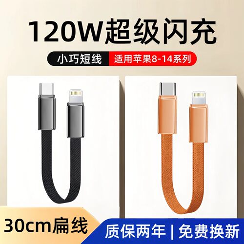 标题推荐：双Type-C120W数据线