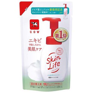cow牛乳石碱祛痘泡沫慕斯洗面奶skinlife男女控油洁面乳替换140ml