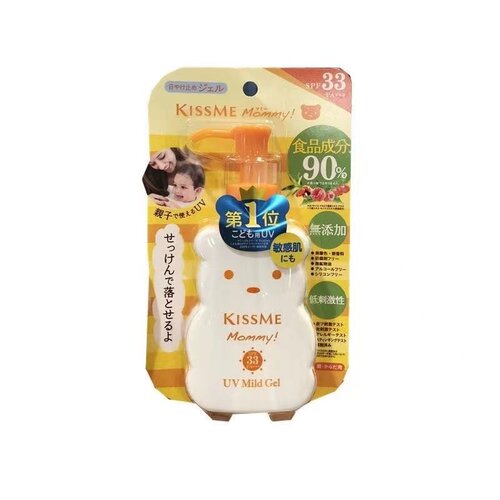 日本 Kiss me/奇士美 mommy小熊防晒乳霜温和水润儿童防晒100g