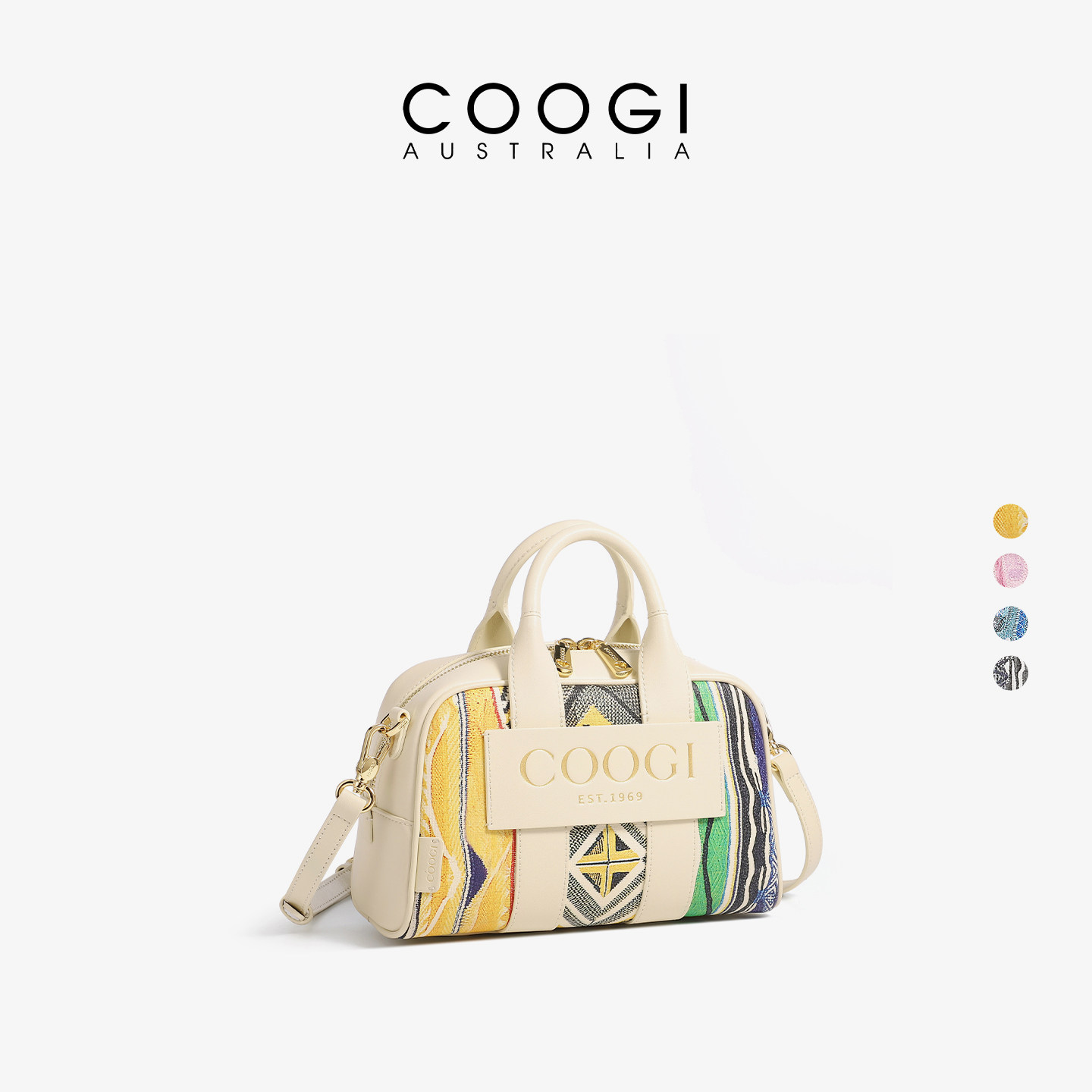 [明星同款]COOGI包包女手提包新款轻奢高级感单肩斜挎包保龄球包