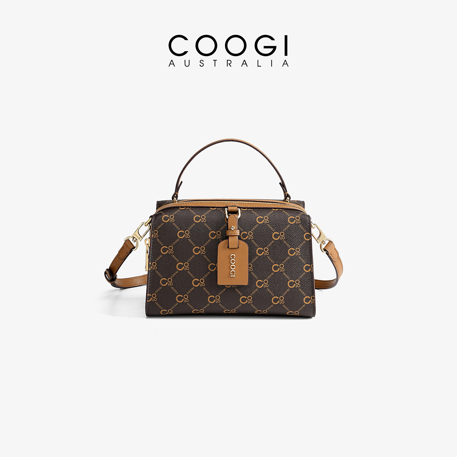 COOGI品牌轻奢小方包老花新款图片