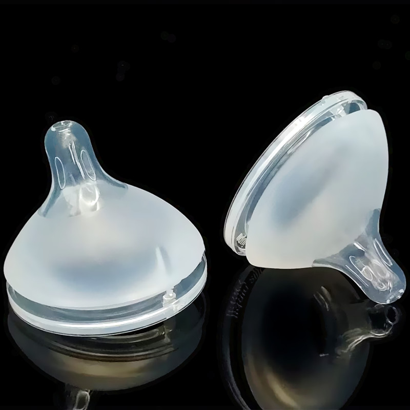 宝宝宽口径60偏心奶嘴软硅胶