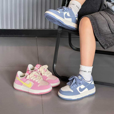 儿童软底板鞋2026春季新款女童休闲鞋男童韩版运动鞋防滑跑步鞋潮