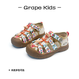 GRAPE一女童包头凉鞋2025春夏季新款儿童溯溪鞋包跟涉水鞋速干潮