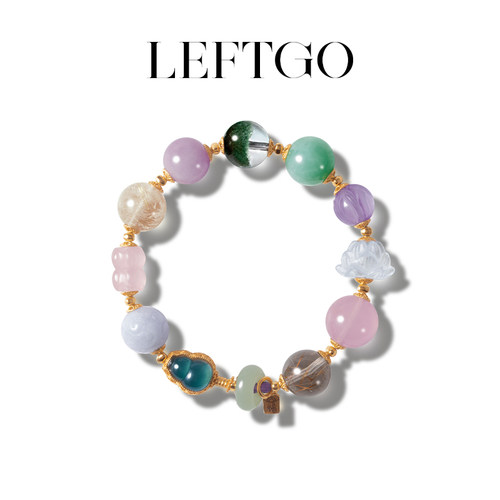 LEFTGO左戈多宝手链天然玉石多宝