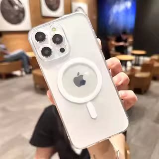 磁吸Magsafe适用苹果17promax手机壳16碎花iPhone15pro透明16plus卡通13Pro高级11简约12女se4华为mate60花朵