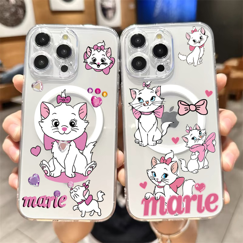 Magsafe磁吸适用苹果15promax手机壳17玛丽猫iPhone14pro保护套13新款透明11闺蜜12全包15plus女生16小米15软
