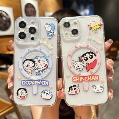 磁吸magsafe手机壳软胶蜡笔小新