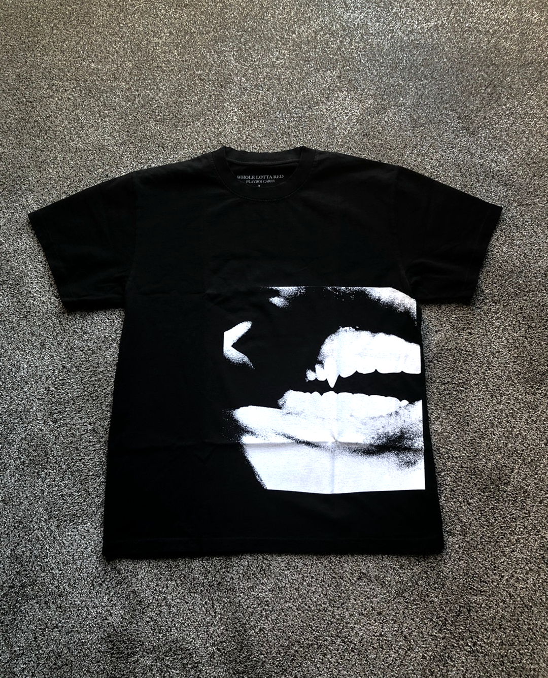 thumbnail for KK PLAYBOI CARTI WHOLE LOTTA RED Periphery Demon Teeth Loose Short Sleeve T-Shirt