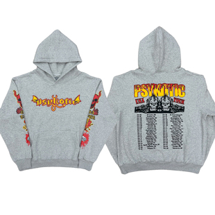 Osamason Psykotic USA Tour merchhoodie巡演限定印花连帽卫帽衫