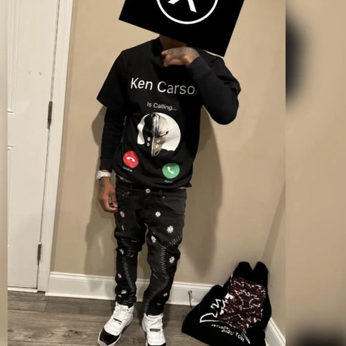 KK11 Ken Carson merch INCOMING CALL A Great Chaos 蒙面短袖