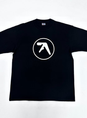KK Aphex TwinTee顶点双胞胎兄弟LOGO复古vintage复古短袖T恤纯棉