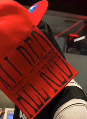 KK11 PBC Opium Playboi Carti ALL RED 专辑限定周边帽鸭舌帽