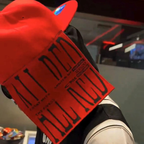 KK11 PBC Opium Playboi Carti ALL RED 专辑限定周边帽鸭舌帽