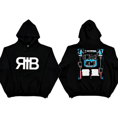 Che Monster Outbreak Encore Tour Rib Hoodie联名印花帽衫卫衣