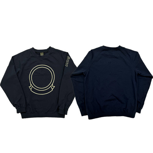 Number(N)ine SS01Number Nine Shield crewneck做旧破坏套头卫衣