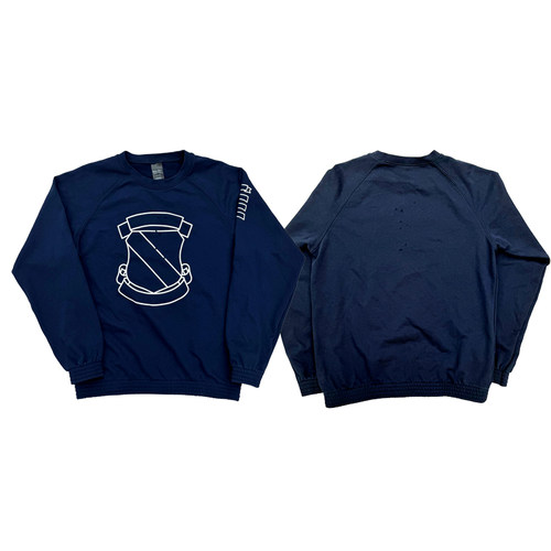 number nine aw01 shield emblem crewneck徽章复古印花卫衣套头