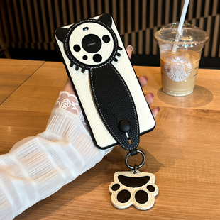 高级感男女轻奢镜头全包防率高档时尚 熊猫版 送挂绳 保护套70air真皮腕带支架m60pro 适用华为mate80手机壳新款