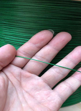 绿色304不锈钢包胶多股钢丝绳钓鱼线细软钢丝索套0.38-4mm晾衣绳