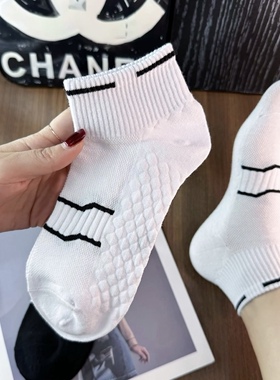 马拉松跑步袜子男女士纯棉运动按摩底透气男女同款低帮短袜篮球袜