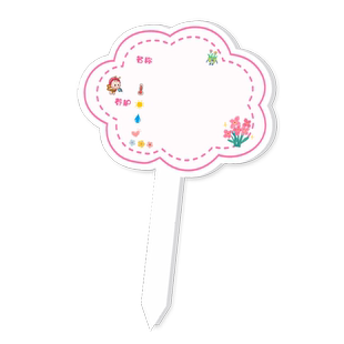 园艺爱好者小标签花盆牌花卉牌子绿化植物养护班级种植牌幼儿园学校多肉绿萝绿植标签插牌diy手写pvc插土牌