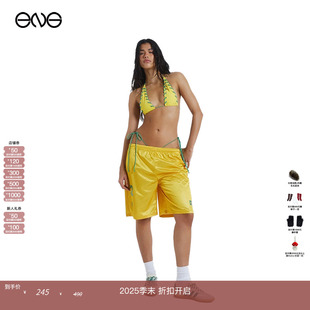 LONDON JADED 美式 足球短裤 秋冬 撞色直筒宽松休闲裤 ENG