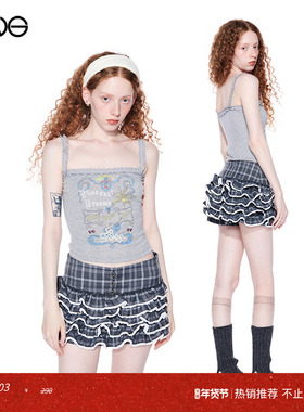 【ENG】Effet de Soleil吊带背心上衣女外穿内搭短款打底上衣修身